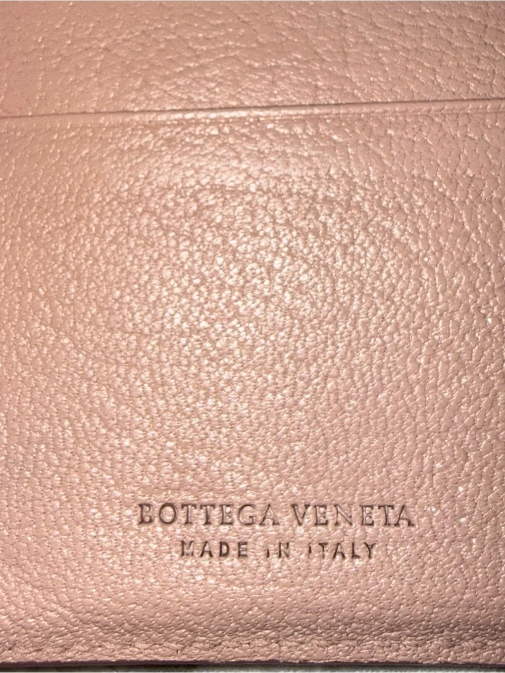 BOTTEGA VENETA Intrecciato Nappa Leather Compact Wallet Pink + COA